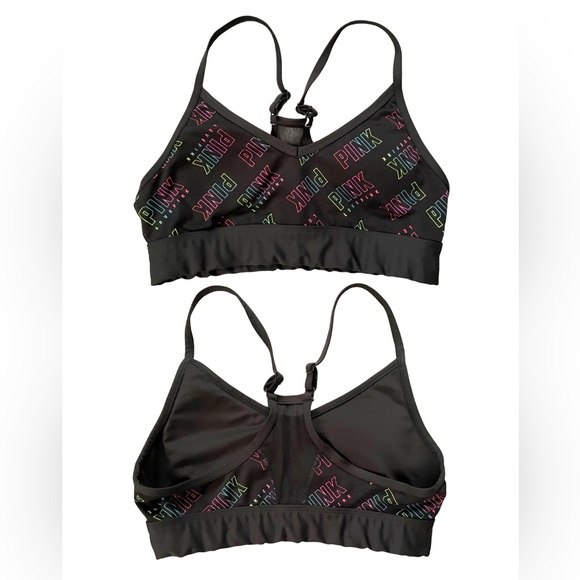 PINK  VS bundle of 4 - 3 sports bras like new  fold over waist leggings XS - Picture 4 of 5